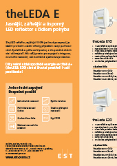 LED reflektory s čidlem pohybu Theben theLeda