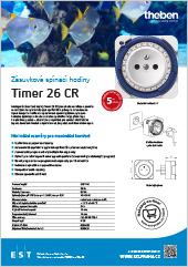 Spolehlivé zásuvkové spínací hodiny Theben Timer 26