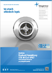 Kruhové konektory Telegärtner STX M12x1 