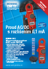 Miliampérový klešťový multimetr AC/DC s metodou TRUE RMS Benning CM 11