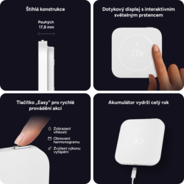Tenká konštrukcia 17,8 mm, dotykový displej, tlačidlo Easy a nabíjanie cez USB-C